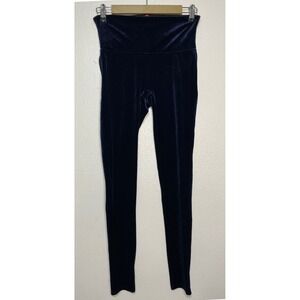 Spanx Velvet Leggings in Lapis Night Blue Size‎ Medium Whimsygoth Grunge Stretch